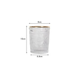 Retro Glass Cups Embossed Sun Flower Breakfast Cup Beer Tea Milk Juce Cups Phnom Penh Colorful Drinking Wine Mug Water Bottle