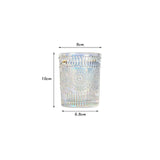 Retro Glass Cups Embossed Sun Flower Breakfast Cup Beer Tea Milk Juce Cups Phnom Penh Colorful Drinking Wine Mug Water Bottle